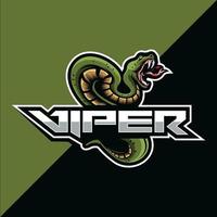 viper schlange maskottchen esport logo vektor