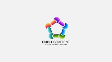 Orbit-Gradient-Vektor-Illustration-Logo-Design-Ikone vektor