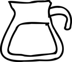 Wasserkocher für Kaffee-Symbol. vektor