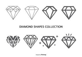 Vector Diamond Shapes Sammlung