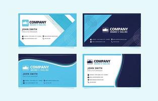 blaue Firmenvisitenkarten