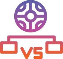 Spiel Turnier Linie Vektor Icon Design