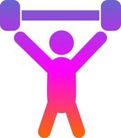Gewichtheben Person Vektor Icon Design