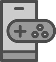 mobil gaming linje vektor ikon design