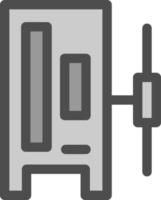 Server-Line-Vektor-Icon-Design vektor