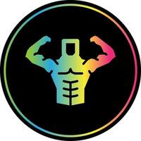 Bodybuilder-Vektor-Icon-Design vektor