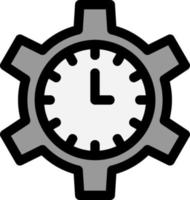 Zeitmanagement-Vektor-Icon-Design vektor