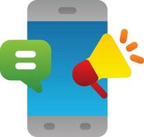 SMS-Marketing-Vektor-Icon-Design vektor