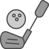 Golfschläger-Vektor-Icon-Design vektor