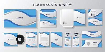 professionelles Business-Briefpapier und Briefpapier, Identität, Branding, ID-Karte, Umschläge, vektor