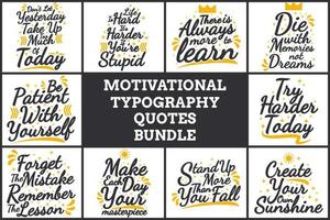 Motivations-Typografie-Zitate Bundle vol. 2 vektor