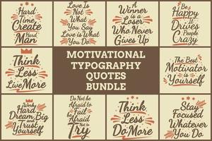 Motivations-Typografie-Zitate Bundle vol. 4 vektor