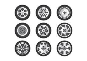 Kostenlose Hubcap Vector Collection