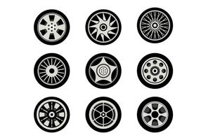 Kostenlose Hubcap Vector Collection