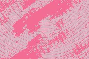 rosafarbene pastellfarbene runde Streifenlinienstruktur mit detailliertem Hintergrund im Distressed-Grunge-Stil vektor