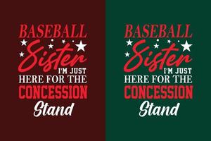 Baseball-Typografie-Schriftzug-T-Shirt-Design vektor
