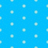 enkel sömlös mönster med snöflingor och polka punkt. vektor illustration.