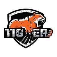 Tiger-Logo-Vektor-Illustration vektor