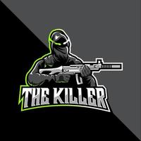 das Killer-Esport-Logo vektor
