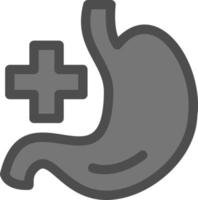 Gastroenterologie-Vektor-Icon-Design vektor