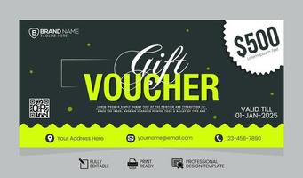 vektor gåva voucher design mall