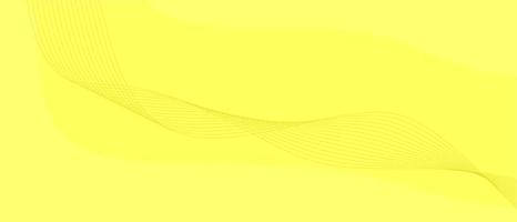 gelber Hintergrund mit geometrischer Wellenlinie vektor