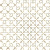 geometrisches lineares Muster, goldene Linien auf weißem Hintergrund, interessante abgerundete Linien und Muster vektor