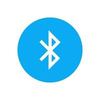 Bluetooth-Symbol isoliert auf weißem Hintergrund vektor