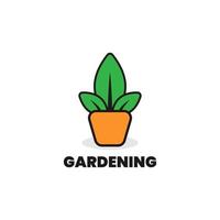 Garten-Logo-Design vektor