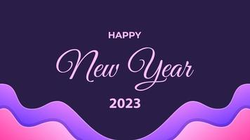 Frohes neues Jahr 2023 Hintergrund mit Farbverlauf. geeignet für Neujahrsveranstaltungen. vektor