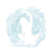 Aquarell-Mandala-Yoga-Meditation vektor