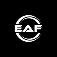 eaf brev logotyp design i illustration. vektor logotyp, kalligrafi mönster för logotyp, affisch, inbjudan, etc.