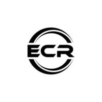 ecr brev logotyp design i illustration. vektor logotyp, kalligrafi mönster för logotyp, affisch, inbjudan, etc.