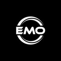 Emo-Brief-Logo-Design in Abbildung. Vektorlogo, Kalligrafie-Designs für Logo, Poster, Einladung usw. vektor
