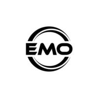 emo brev logotyp design i illustration. vektor logotyp, kalligrafi mönster för logotyp, affisch, inbjudan, etc.