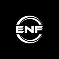 enf brev logotyp design i illustration. vektor logotyp, kalligrafi mönster för logotyp, affisch, inbjudan, etc.