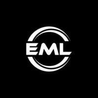 eml brev logotyp design i illustration. vektor logotyp, kalligrafi mönster för logotyp, affisch, inbjudan, etc.