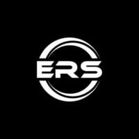 ers-Brief-Logo-Design in Abbildung. Vektorlogo, Kalligrafie-Designs für Logo, Poster, Einladung usw. vektor