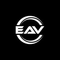 eav brev logotyp design i illustration. vektor logotyp, kalligrafi mönster för logotyp, affisch, inbjudan, etc.