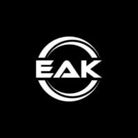 Eak-Buchstaben-Logo-Design in Abbildung. Vektorlogo, Kalligrafie-Designs für Logo, Poster, Einladung usw. vektor