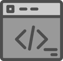 Design von Vektorsymbolen für die Webprogrammierung vektor