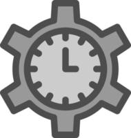 Zeitmanagement-Vektor-Icon-Design vektor