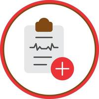 Vektor-Icon-Design für die Krankengeschichte vektor