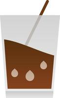 Schokoladenmilch-Vektor-Icon-Design vektor
