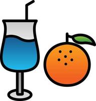 Orangensaft-Vektor-Icon-Design vektor