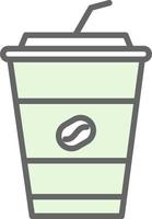 Eiskaffee-Vektor-Icon-Design vektor