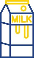 mjölk låda vektor ikon design