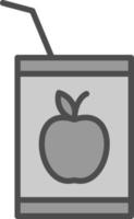 juice låda vektor ikon design