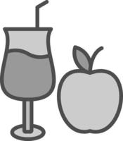 Apfelsaft-Vektor-Icon-Design vektor