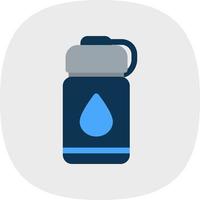 Wasserflaschen-Vektor-Icon-Design vektor